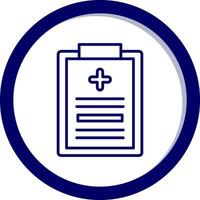 médico registros vector icono