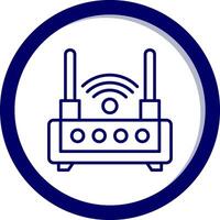 icono de vector de enrutador wifi