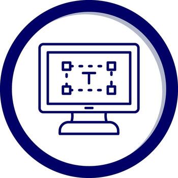 Computer text Editor Vector Icon