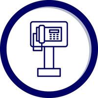 Public Phone Vector Icon