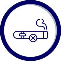 ningún icono de vector de cigarro