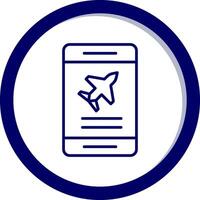 Plane Ticket booking Vector Icon