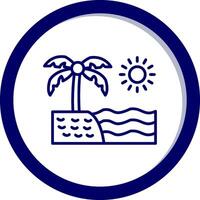 Beach Vector Icon