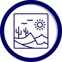 icono de vector de desierto