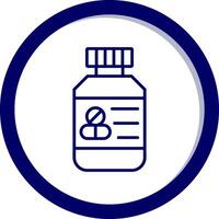 Pills Bottle Vector Icon