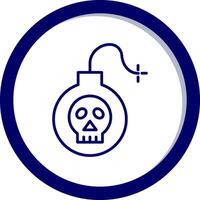 icono de vector de bomba