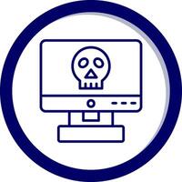 Computer Hacking Vector Icon