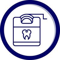 dental seda floja vector icono