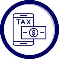 Online Tax Paid Vector Icon