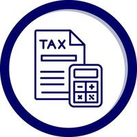 Tax Calculation Vector Icon