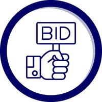 Bid Vector Icon