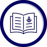 Biology Book Vector Icon
