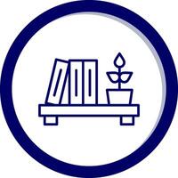 Bookshelf Vector Icon