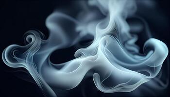 AI generated Smok texture of trendy abstract background. Creative flowing dynamic smoky wave. photo