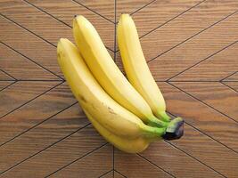 Ripe bananas. Exotic tropical yellow fruit. Banana symbol of health care and wellbeing. photo