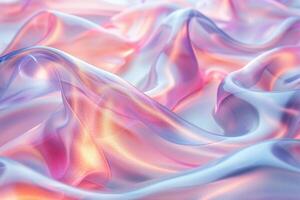 AI generated Abstract Swirls of Pastel Colors Blending in a Smooth Texture photo