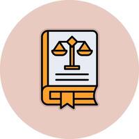 Law Book Vector Icon