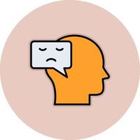 Negative Thinking Vector Icon