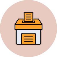 icono de vector de caja de votación