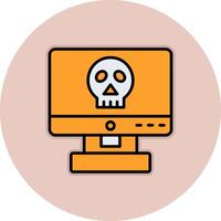 Computer Hacking Vector Icon