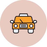 icono de vector de taxi