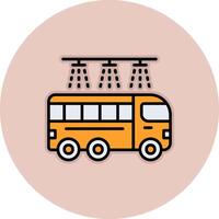 Bus Wash Vector Icon