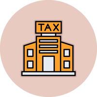 Tax Office Building Vector Icon