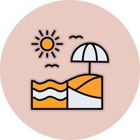 Beach Vector Icon