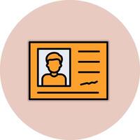 Identification Card Vector Icon