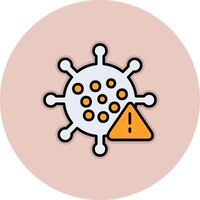 icono de vector de virus