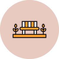 Park Bench Vector Icon