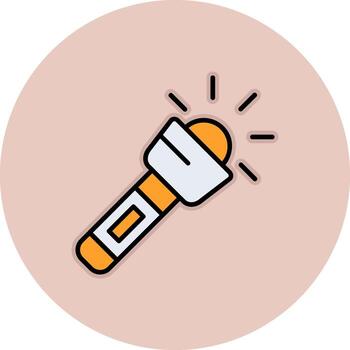 Flashlight Vector Icon