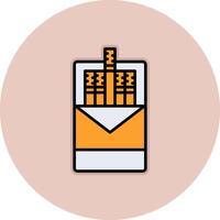 Cigarette pack Vector Icon