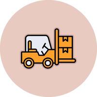 Forklift Vector Icon