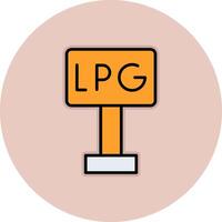 Liquefied Petroleum Gas Vector Icon