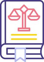 Law Book Vector Icon