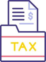 Tax Folder Vector Icon