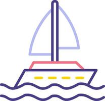 Yacht Vector Icon