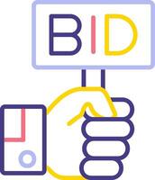 Bid Vector Icon