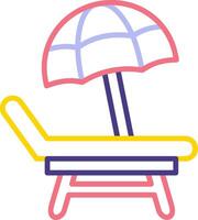 Beach Chair Vector Icon