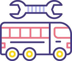 Repairing Bus Vector Icon