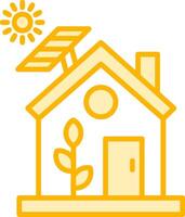 Eco House Vector Icon