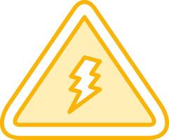 Electrical Danger Sign Vector Icon