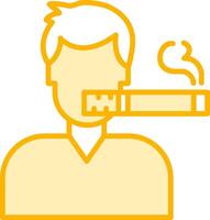 Man Smoking Vector Icon