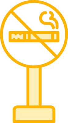 No Smoking Sign Board Vector Icon