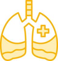 icono de vector de pulmones