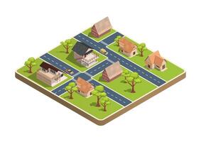 Isometric map navigation vector