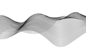 Abstract wave lines. Line waves background. Black line on white background vector