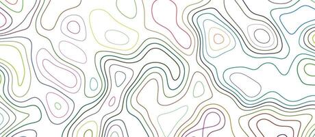 colorful topographic background. seamless pattern with lines. topographic map. abstract background with lines and circles. multicolor line background. vector