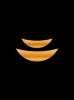 Gold Gradient Texture Graphic Shape Isolated on Black Cover Minimalist Poster Template vector